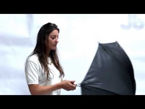 Black Plain Jollybrolly Umbrella