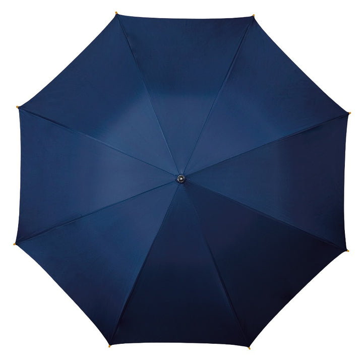 Navy Wood Stick Walking Umbrella Top Canopy