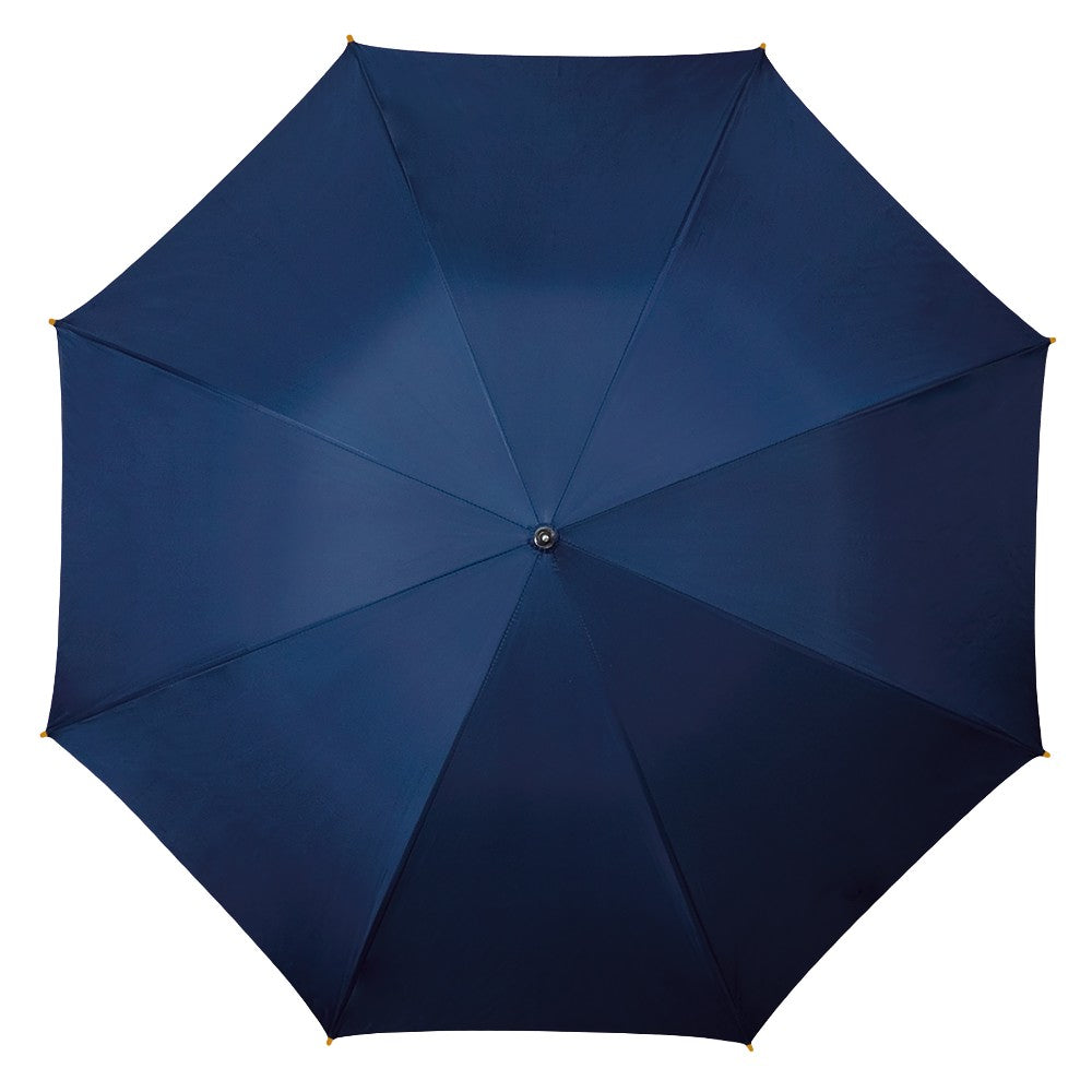 Navy Wood Stick Walking Umbrella Top Canopy
