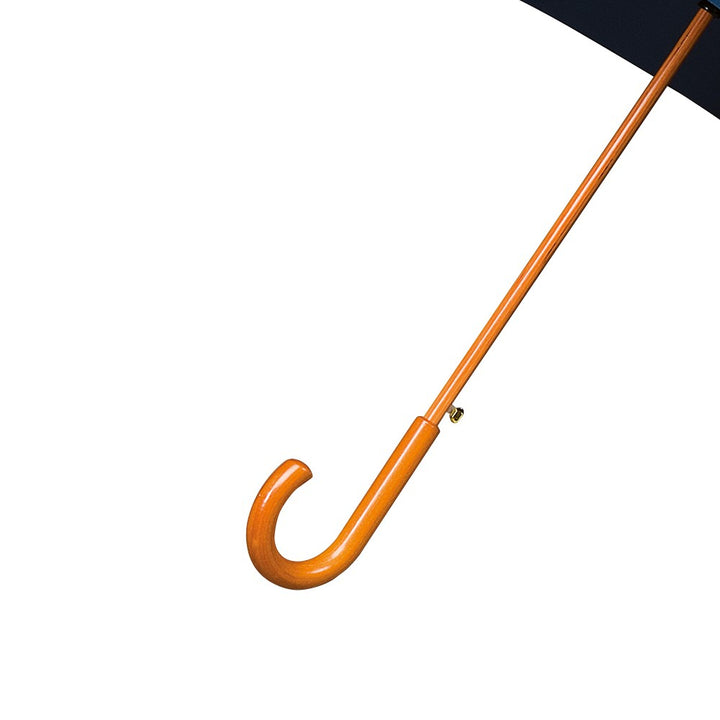 Navy Wood Stick Walking Umbrella Handle