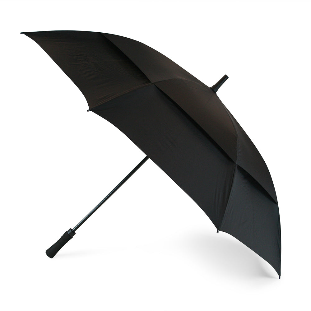 Soake Storm King Black Vented Canopy Windproof Umbrella Side Canopy